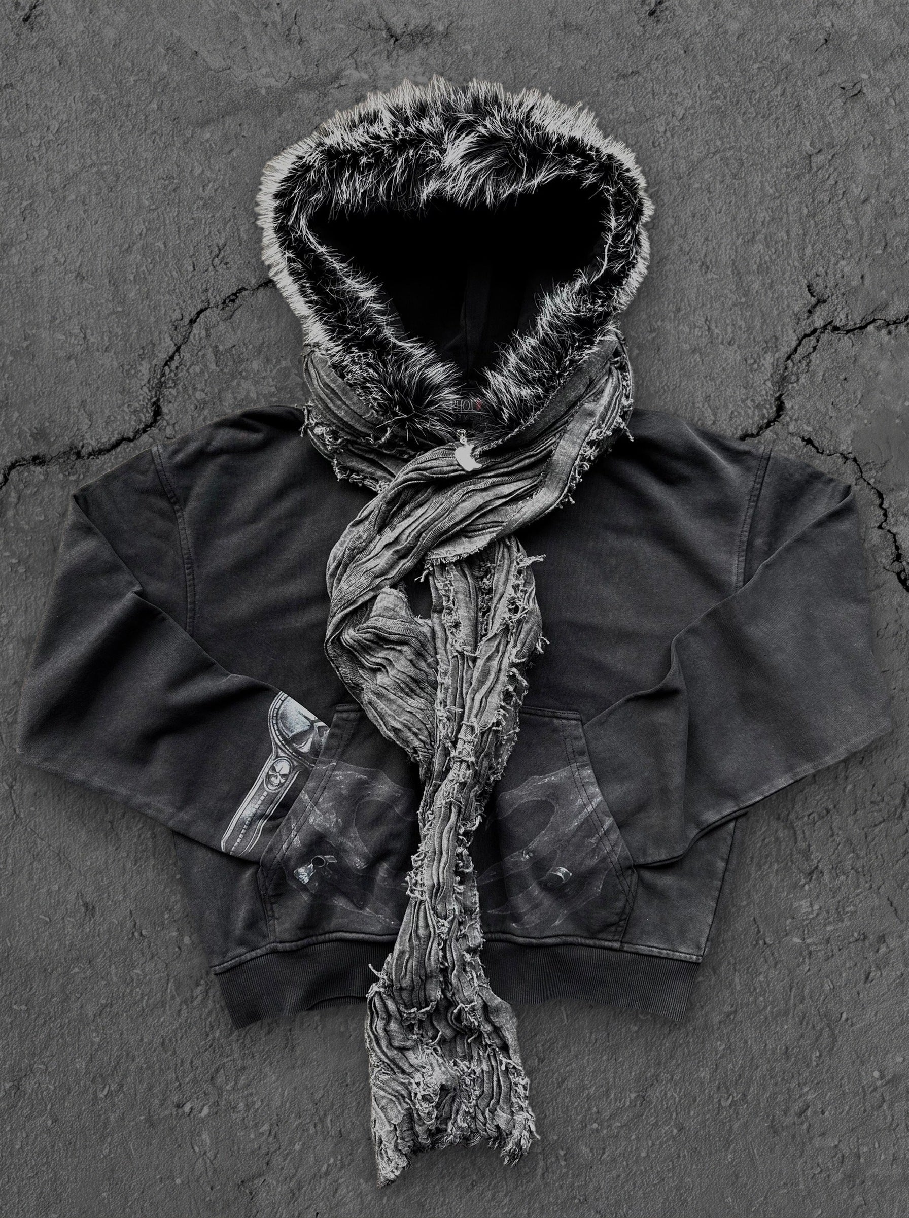 Ryuk” Fur-Zip (with Scarf) – pholoh