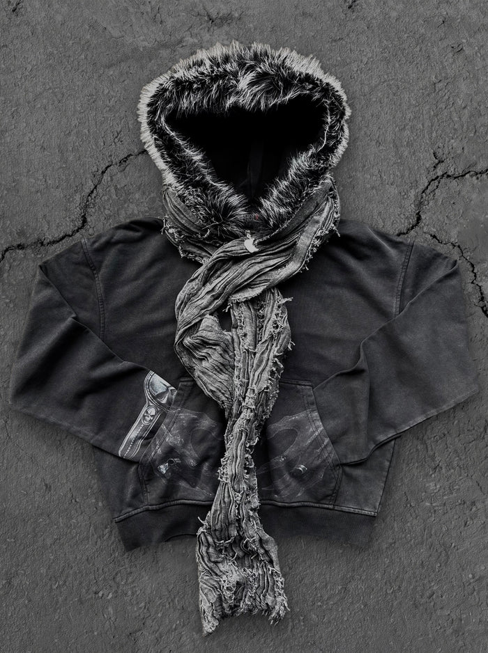 “Ryuk” Fur-Zip (with Scarf)
