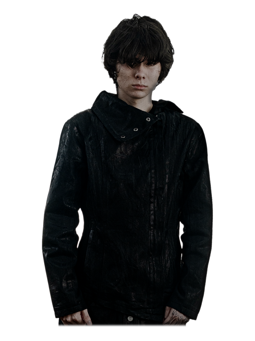 Shibuya Wax Jacket, front, on model