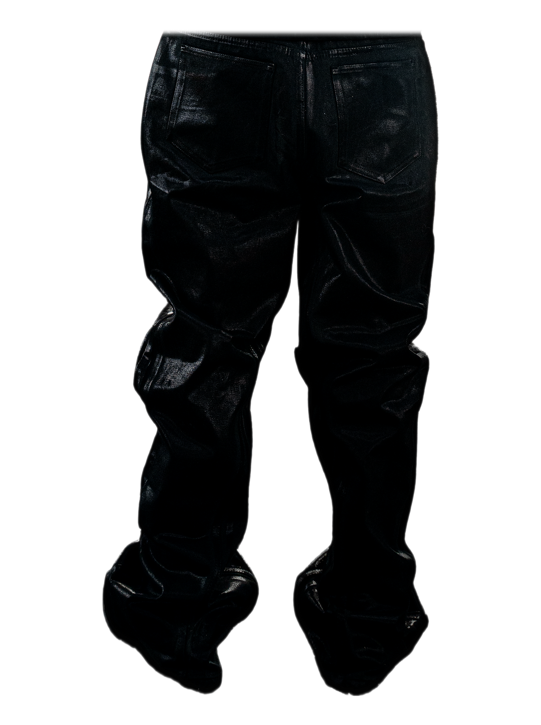 Shibuya Wax Jeans, back, on model