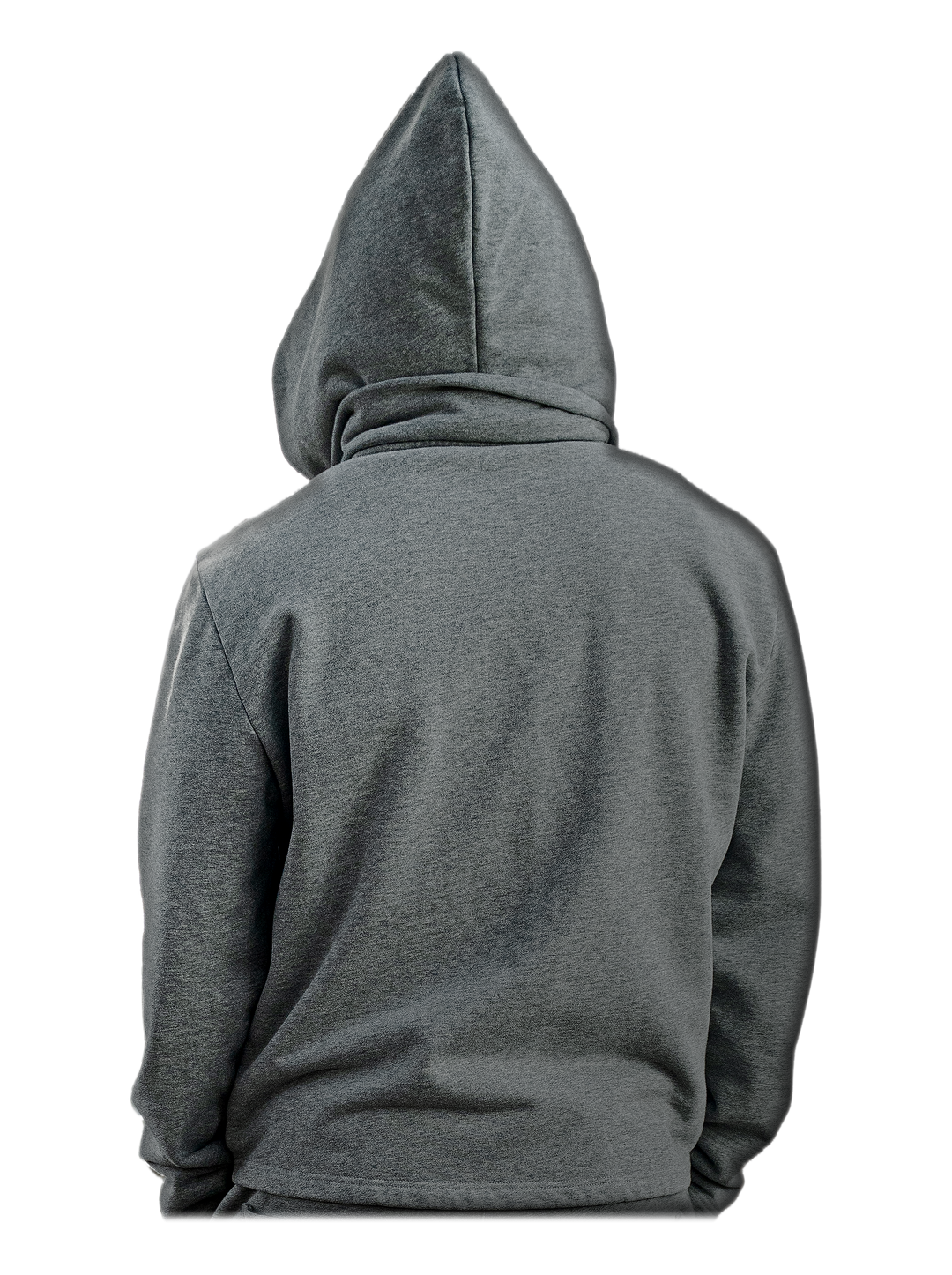 Simple Domain Jacket (Gray), back, on model