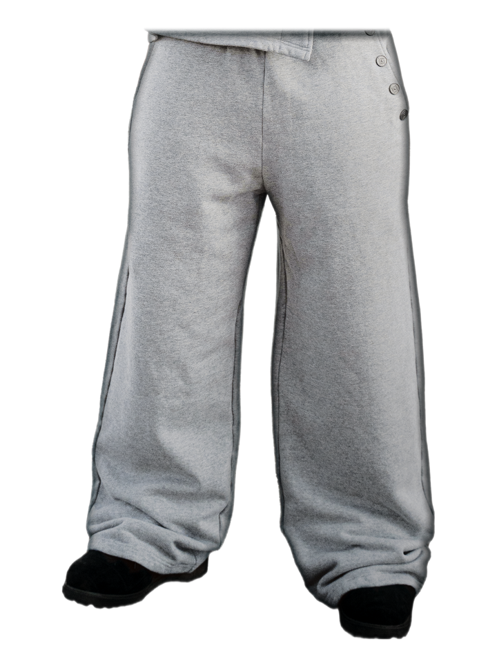 Simple Domain Sweats (Gray), front, on model