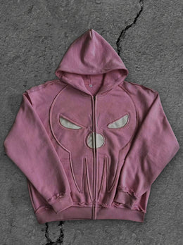 “Soul Eater” Zip-Up (Light Pink)