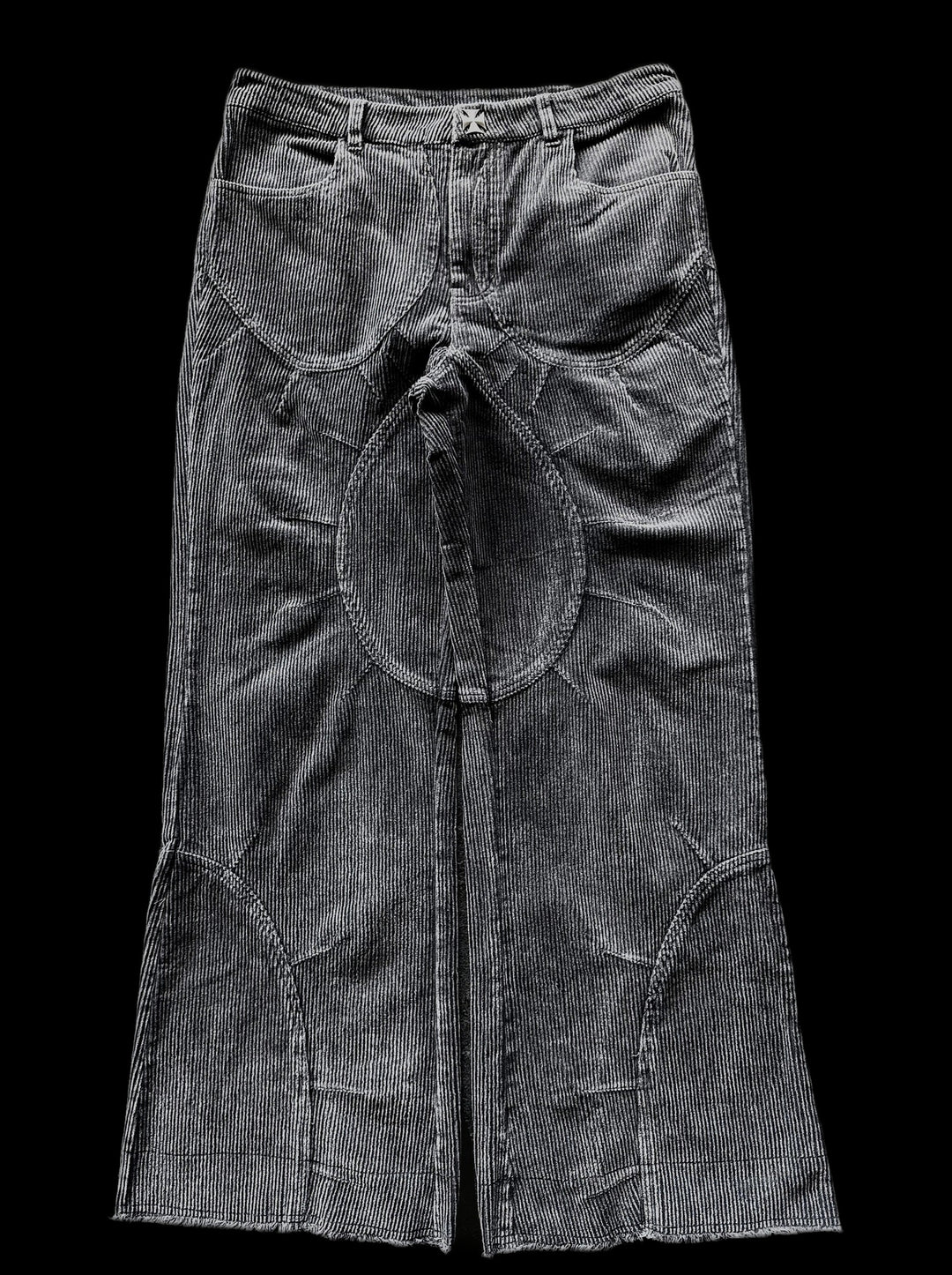 "Spencer" Corduroy Pants on black