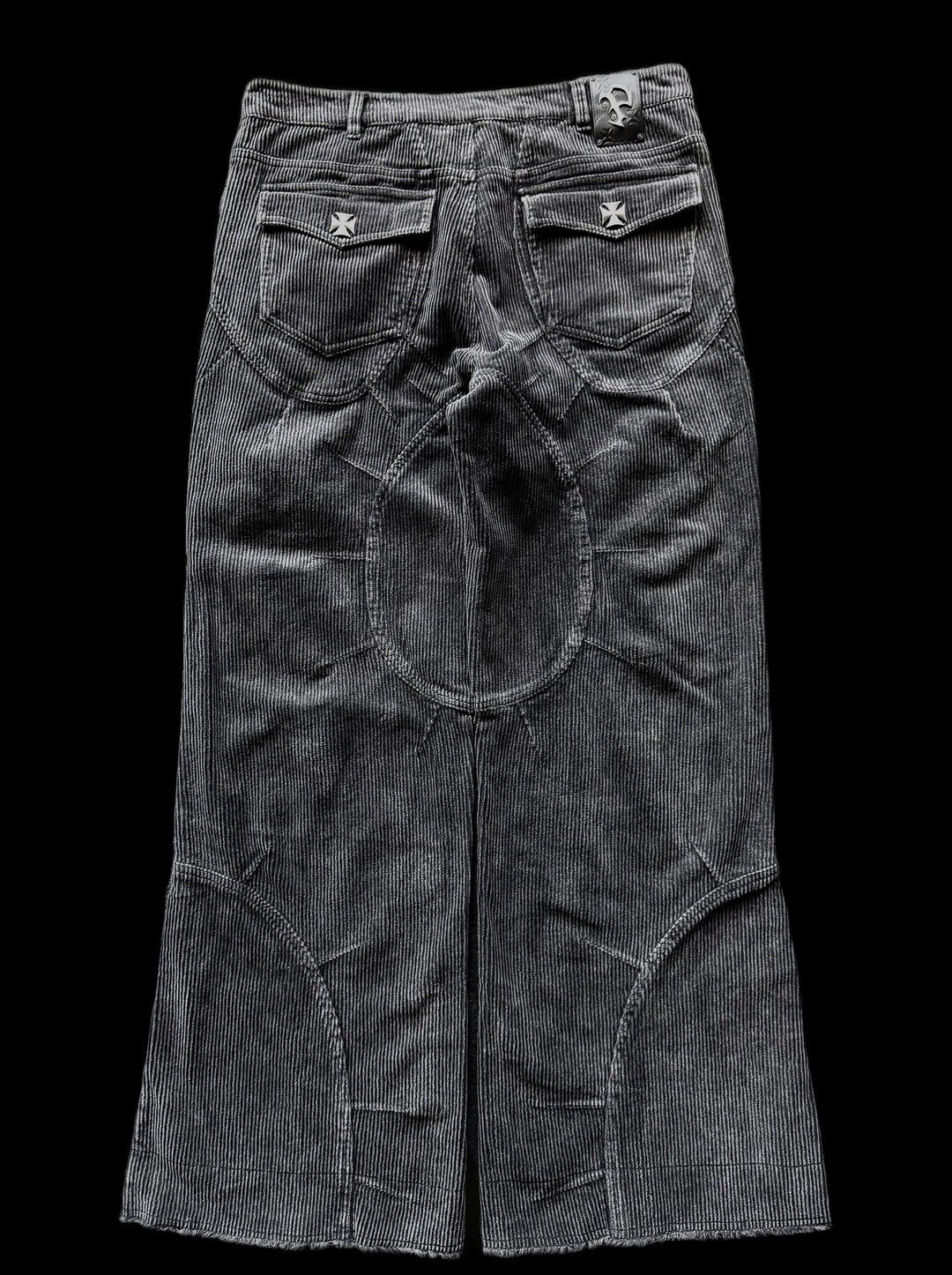 "Spencer" Corduroy Pants on black