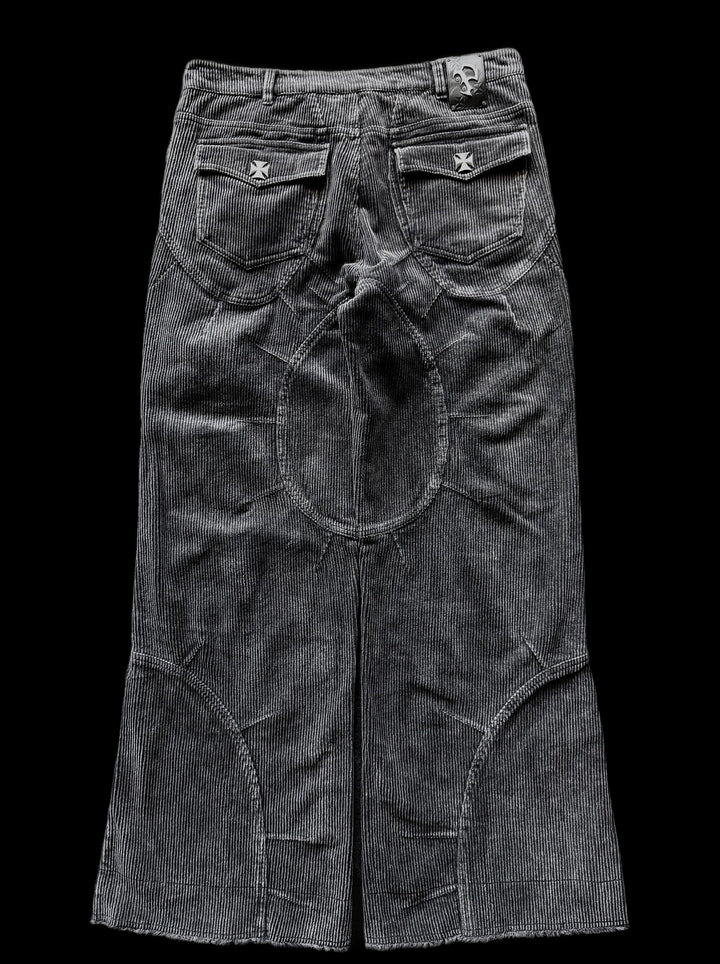"Spencer" Corduroy Pants on black