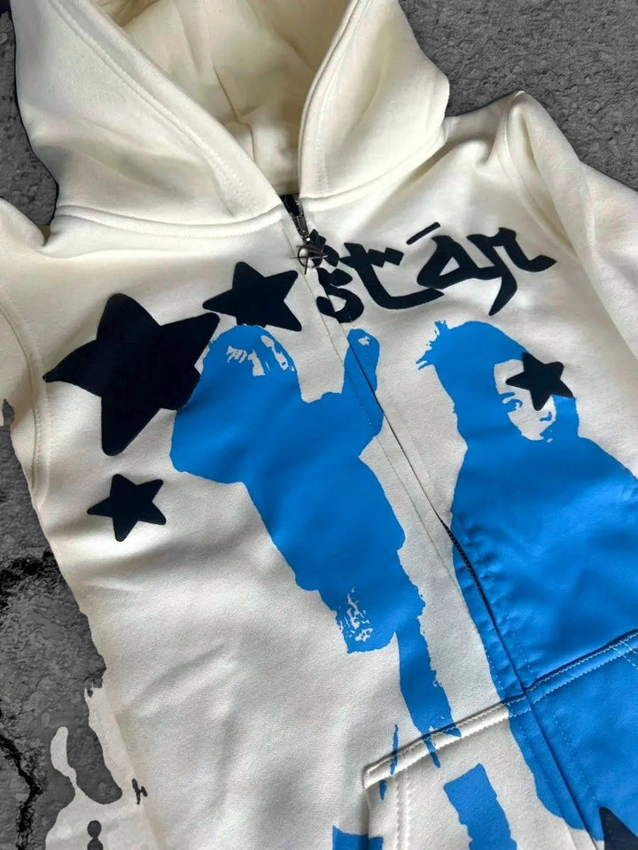 star girl zip up cream 1