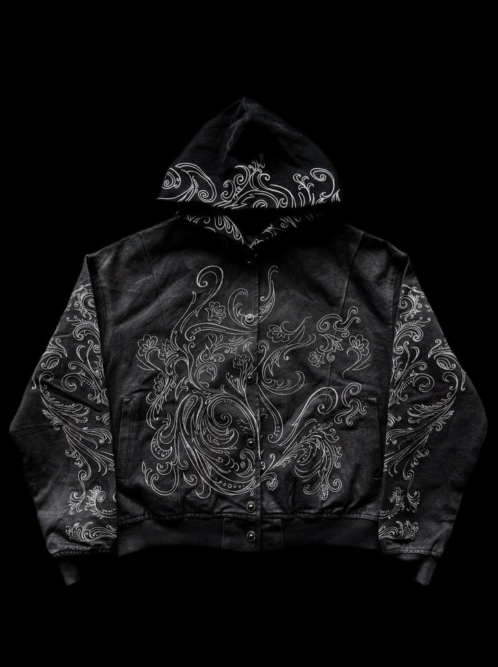 "Blood" Button Jacket on black