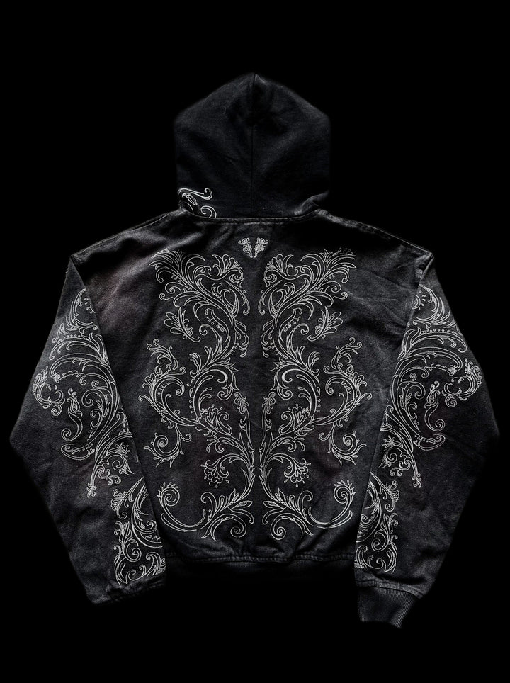 "Blood" Button Jacket on black