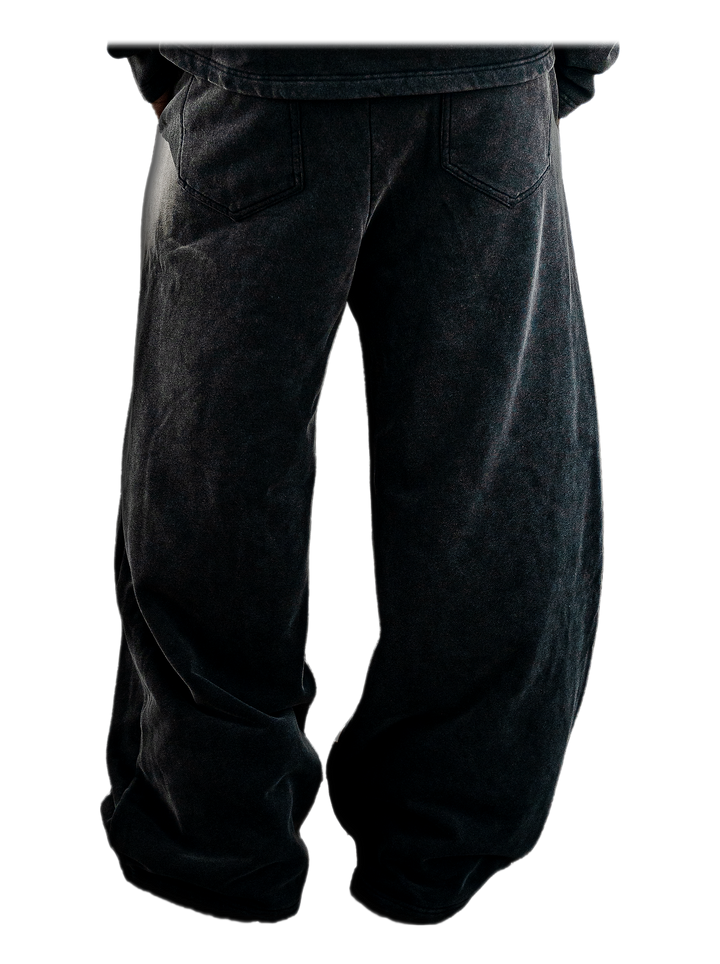 Tobari Sweats (Stone), back, on model