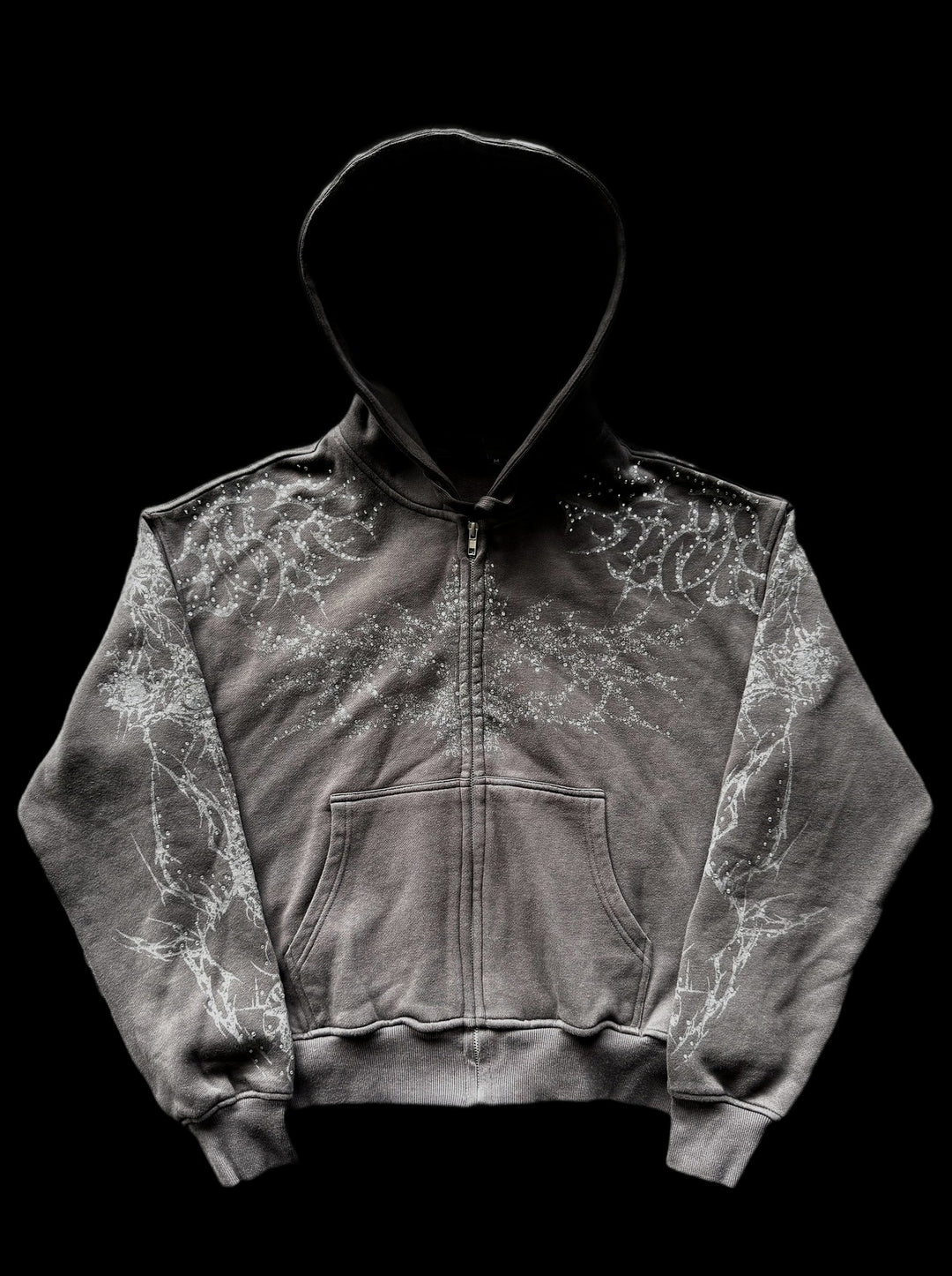 "Tyrant" Zip-Up on black