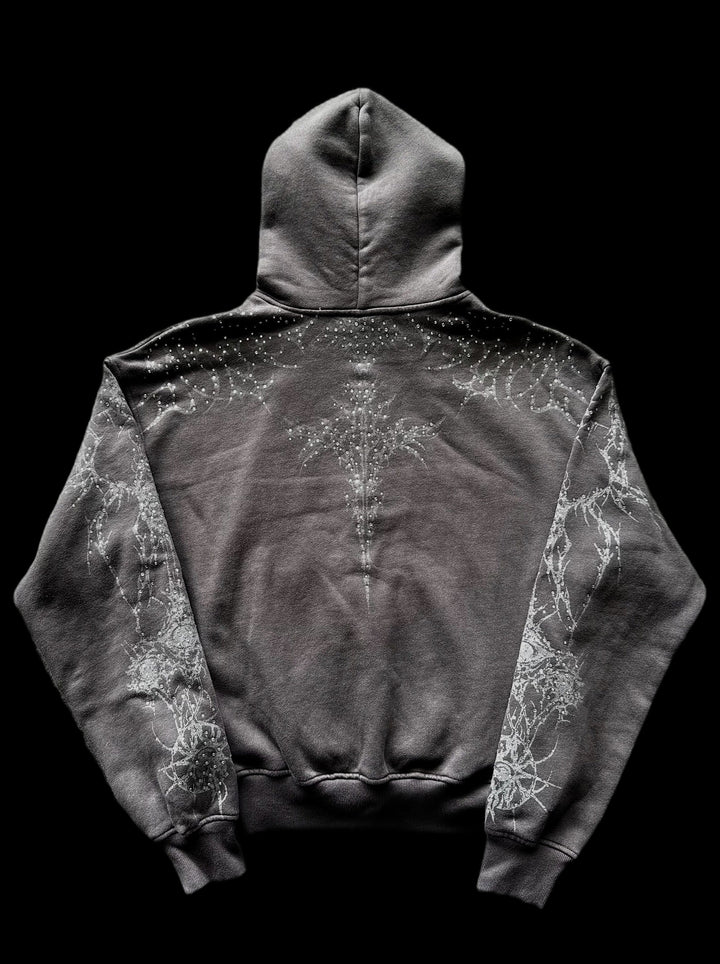 "Tyrant" Zip-Up on black