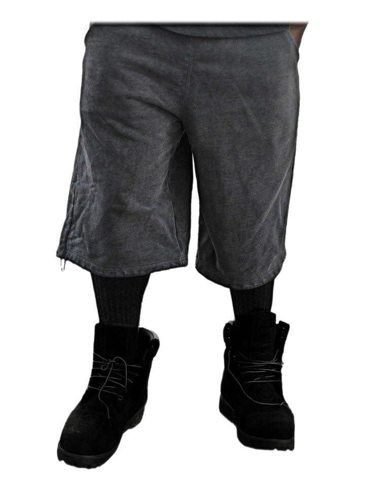 Uzumaki Shorts (Stone), front, on model