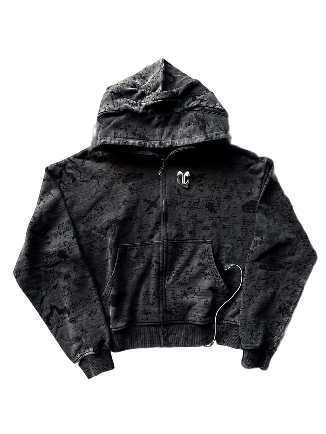 “Warchestra” Zip-Up (Black)