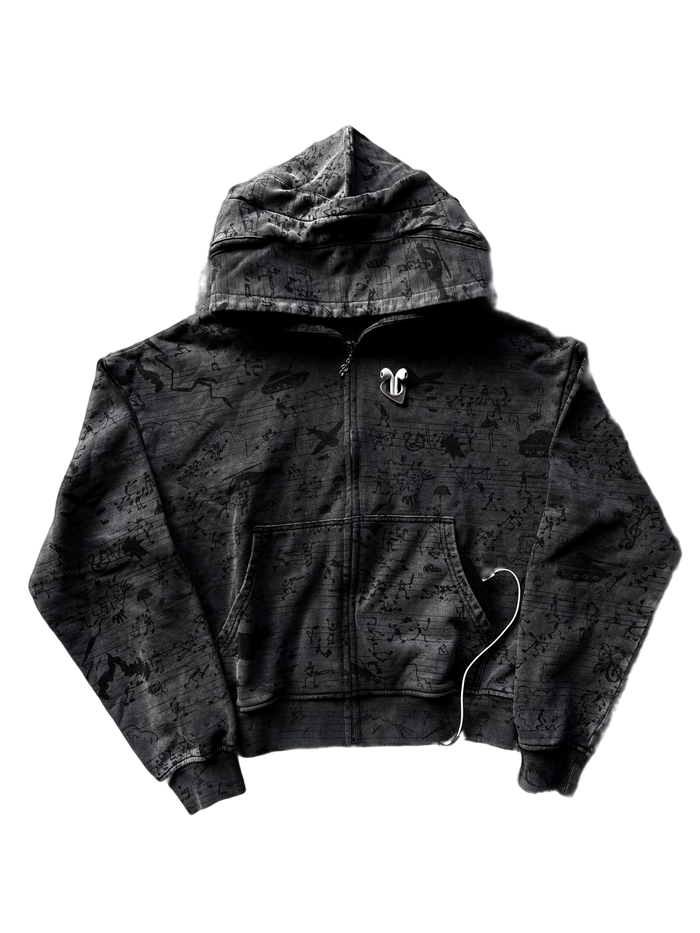 “Warchestra” Zip-Up (Black)