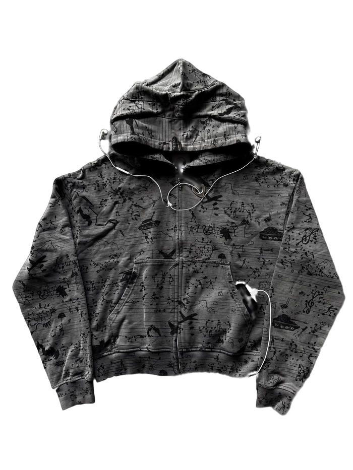 “Warchestra” Zip-Up (Grey)