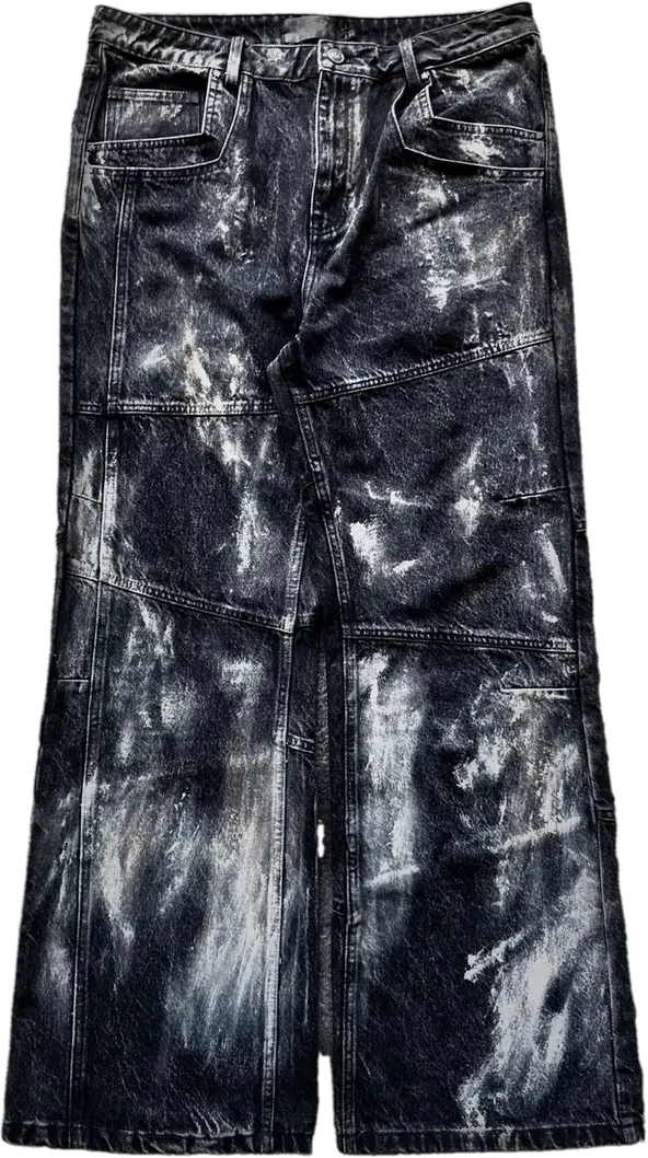 "T-Virus" Flared Jeans (Splattered)